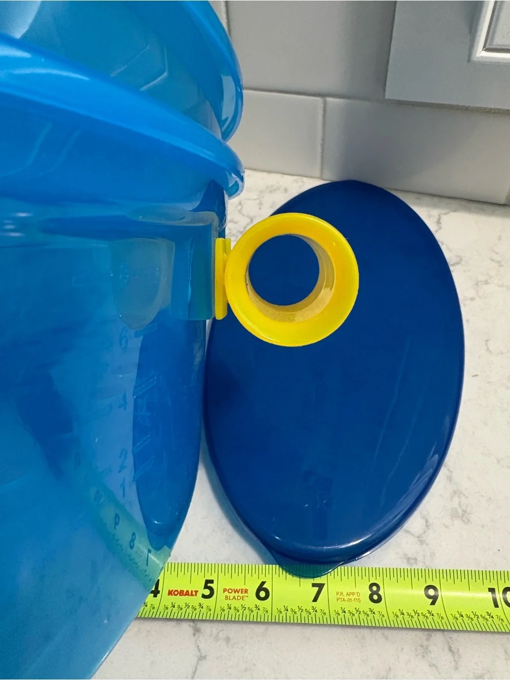 Pasta N More blue  Oval microwave pasta cooker